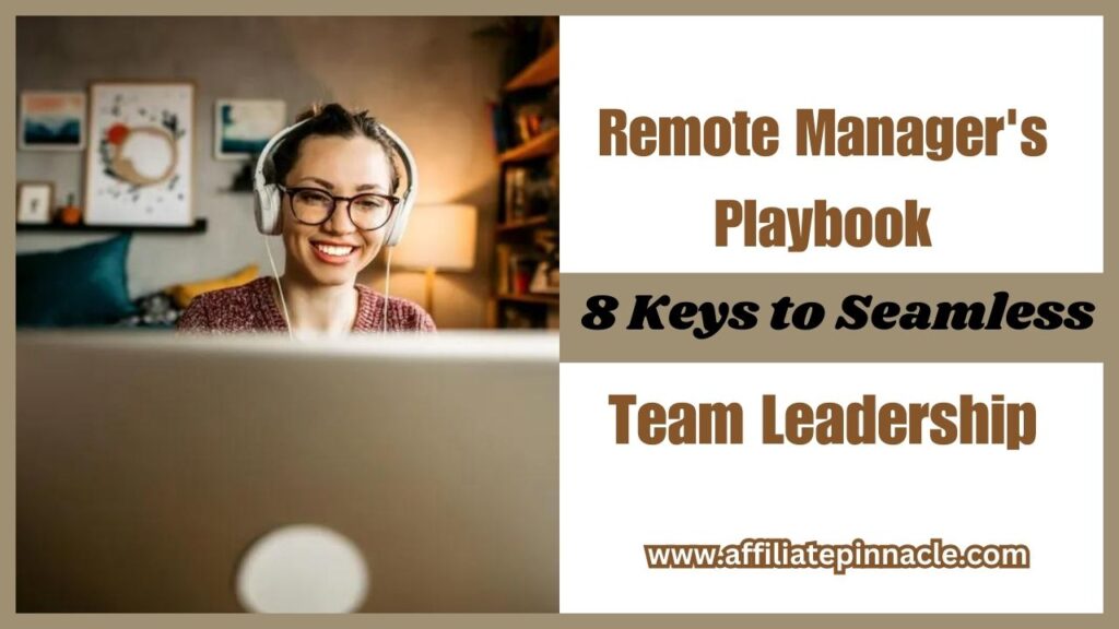 The Remote Manager's Playbook: 8 Keys to Seamless Team Leadership